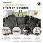 PETPROVED Housse Protection Voiture Chien Protection Siege Voiture pour Chien Protege Banquette Arriere de Voiture Couverture Tr