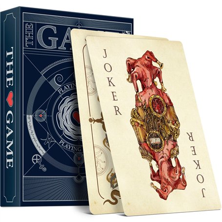 Hungry Minds The Game Jeu de Cartes - Jeu de 54 Cartes de Poker Professionnelles - Cartes à Jouer Standard de Сollection Vintage