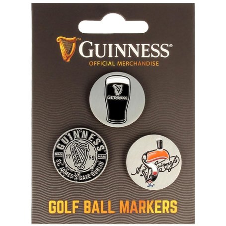 Guinness 3 Pack Golf Ball Markers