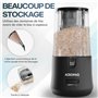 ACROPAQ Taille-crayon électrique - Pour crayons 6-12 mm, Pointe aiguisée et émoussée, Pointe fine en 3-5 secondes, Noir - Taille