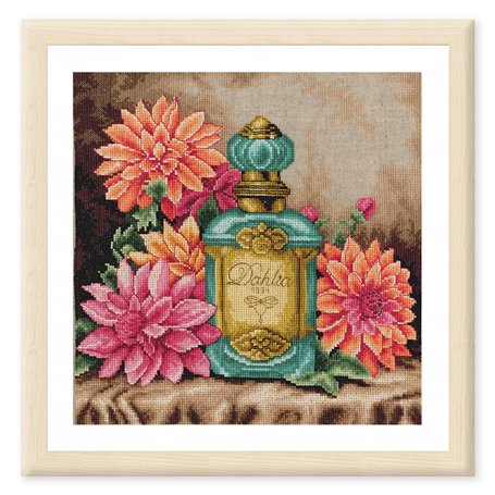 LANARTE Point De Croix Compté Kit Tableau Complet Set LE PARFUM DU DAHLIA De Broderie Loisir Créatif Maison Decoration Cadeau DI