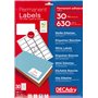 Apli DECAdry Pochette de 630 Etiquettes multi-usage 63