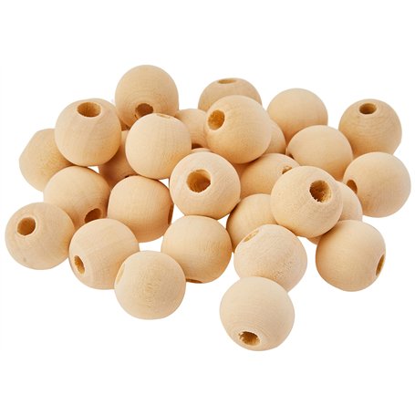 Artemio 30 Perles de 20 mm en bois