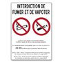 Autocollant Affichage Obligatoire - Sticker Adhésif Signalétique Laminé Plastifié Résistant à l'eau et aux UV - Interdiction Int