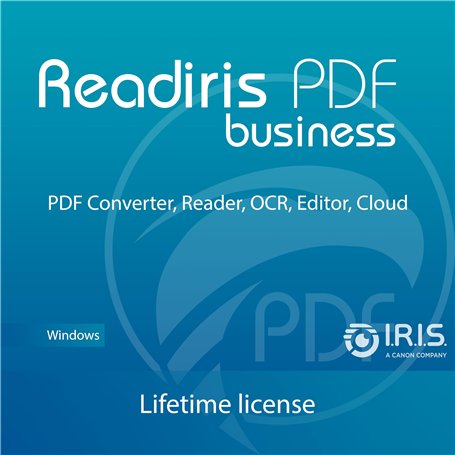 Readiris PDF Business Éditeur logiciel PDF Premium – 1 Licence à vie – Numériser