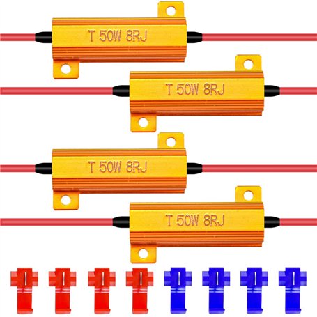 KaTur Lot de 4 résistances de charge pour clignotants à LED