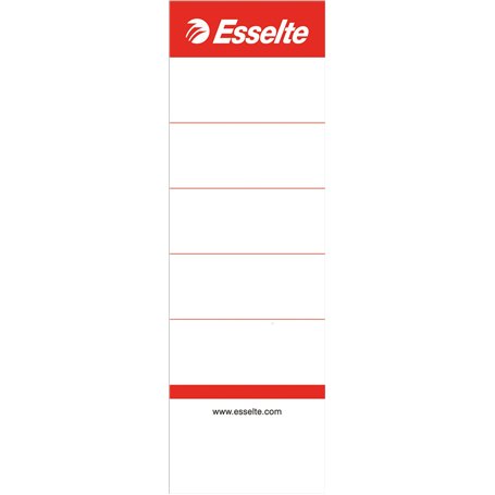 Esselte Étiquette pour dos de classeur à levier Blanc 75 mm Lot de 100 (Import Royaume Uni)