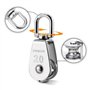 TooTaci Poulie M20 de levage, 2 Pièces 20mm Poulie en acier inoxydable 304 Pour Cordes et Cable avec 4mm corde de ligne 20M, et