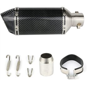 Vanwoke Système D'échappement Moto Universelle 38-51mm avec amovible DB Killer