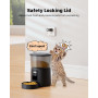 Distributeur Croquettes Chat Automatique - Distributeur Croquettes Chat avec Minuterie Programmable - 1-6 Repas par Jour - avec 
