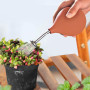 Allrounda Arrosoir en acier inoxydable - Alternative pour les petites plantes - Boutures de fleurs et semis - Terracotta/rouge