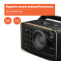 JBL Authentics 300 Enceinte intelligente connectée portable avec Wi-Fi, Bluetooth et assistants vocaux, design rétro, noire, Pri