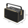 JBL Authentics 300 Enceinte intelligente connectée portable avec Wi-Fi, Bluetooth et assistants vocaux, design rétro, noire, Pri