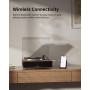 ANGELS HORN Platine Vinyle Tourne Disque Vinyle Bluetooth HiFi avec Haut-parleurs Préamplificateur Phono intégré 33/45 TR/Min et