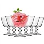 Krosno Verres Coupe Glacée Dessert Mise en Bouche | Lot de 6 | 380 ML | Collection Krista | Parfait la Maison