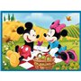 Trefl - Disney, Rencontre avec Les Personnages Disney - 3 en 1 : 2X Puzzles + Jeu de Mémoire, Puzzles avec Personnages de Contes