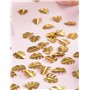 Générique - Confettis de Table Feuilles Tropicales dorées métallisées 15 g
