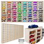 KRUZZEL Vitrine de Collection en Bois avec 80 Compartiments 78