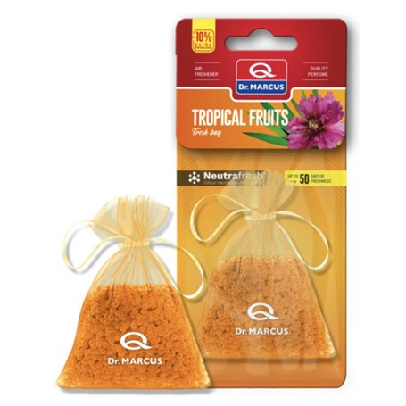 Désodorisant Pour Voiture Dr Marcus Fresh Bag Tropical Parfum Pochette