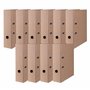 DONAU Premium ECO Maxi FSC Classeur de bureau / 10 Classeurs à levier A4/ large/DIN A4 8 cm - 80 mm/Beige/bon pour l'environneme
