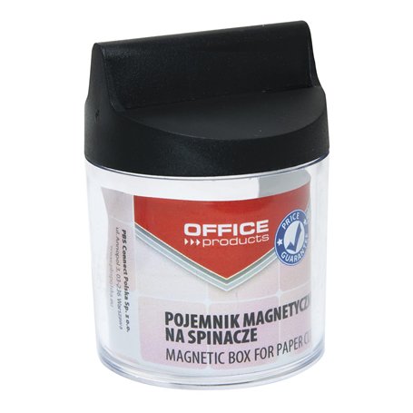 Office Products 18184411–99 Lettre Distributeur de trombones Magnétique Rond sans pinces à courrier Transparent