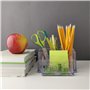 D.RECT 0080 | Organisateur bureau | Pot à crayons en Acrylique | Organiseurs et distributeurs pour le bureau | Rangement trombon