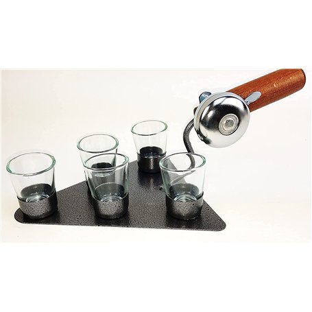 Truelle avec sonnette + verres à shot