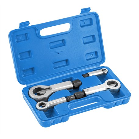 Högert Technik - Jeu de coupe-écrous | Jeu de cutters pour écrous 9~27 mm | Jeu de 4 pièces de presse-écrous