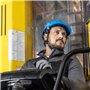 Högert Technik PLONER Casque de Protection Bleu uni | Casque de Protection pour Constructeur | en 397 | Réglable avec Un Bouton 