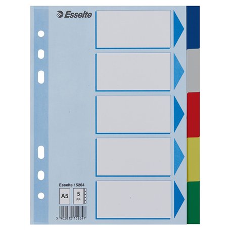 Esselte Intercalaires A5 5 Touches