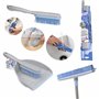 York Set de balais et Pelle à poussière - Pratique et fiable - Balai en Caoutchouc avec Pelle et Brosse - Balai avec Manche pour