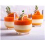Glasmark KROSNO 1992 Lot De 6 Coupes À Glace En Verre Transparent Coupes À Dessert Cannelées 290 ml