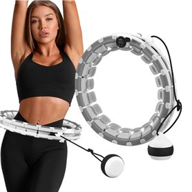 ATHLER Emu 30 | Cerceau de Fitness Intelligent Hula Hoop | Boule de Gravitation Poids | Compteur Intelligent | Picots | Largeur