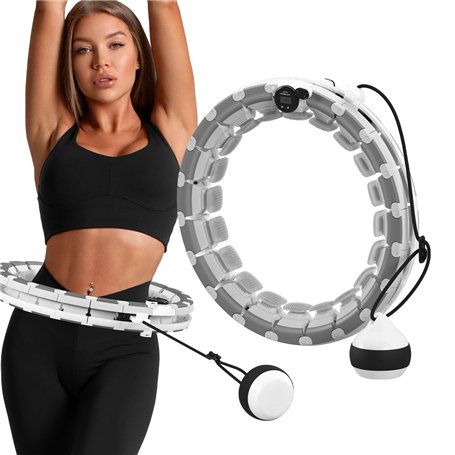 ATHLER Emu 30 | Cerceau de Fitness Intelligent Hula Hoop | Boule de Gravitation Poids | Compteur Intelligent | Picots | Largeur