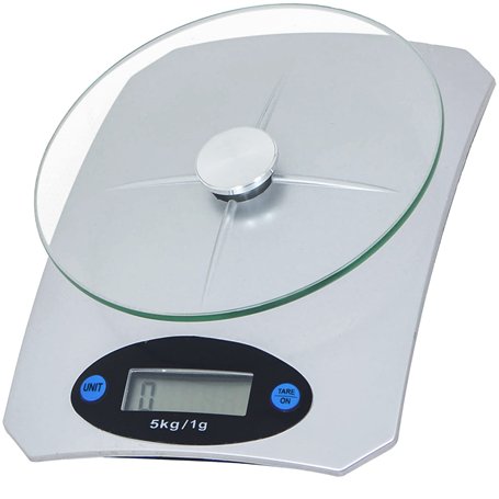 Retoo Balances de cuisine numériques jusqu'à 5 kg de capacité avec une précision de 1 g et verre trempé