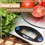 Retoo Balances de cuisine numériques jusqu'à 5 kg de capacité avec une précision de 1 g et verre trempé, balances numériques ave