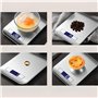 Retoo Balance de cuisine numérique en acier inoxydable - Capacité de charge - Avec arrêt automatique facile à lire et tare - Mes