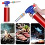 Retoo Chalumeau de Cuisine Briquet Chalumeau Rechargeable avec Verrouillage de Sécurité et Flamme Réglable Cuisson Barbecue Pâti