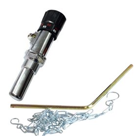 AQUA HEATING Régulateur d'incendie pour systèmes de chauffage combustibles solides charbon coke briquettes bois avec réglage de