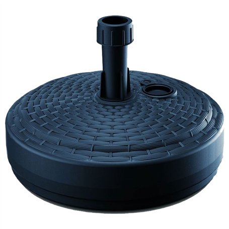 Base de parasol en polyéthylène de 18 kg 39 x 39 x 13 cm couleur anthracite