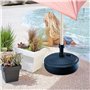Base de parasol en polyéthylène de 18 kg 39 x 39 x 13 cm couleur anthracite