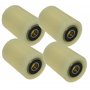 LASANA SMART MACHINES Lot de 4 roulettes avec roulement à billes - Roues en nylon pour transpalettes - Roues de chariot élévateu