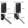 AWPARTS - Coque de clé de voiture - Coque de clé de voiture - Coque de clé de voiture compatible avec Citroën C3 C4 C5 Berlingo