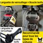 Hundefreund Ceinture de Sécurité pour Moyens et Grands Chiens – Harnais de Voiture Réglable avec Amortisseur – Sangle de Sécurit