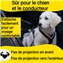 Hundefreund Ceinture de Sécurité pour Moyens et Grands Chiens – Harnais de Voiture Réglable avec Amortisseur – Sangle de Sécurit