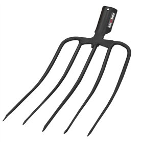 KOTARBAU® Forke Fourche à foin à 5 dents Fourche de jardin Fourche à fumier Fourche de jardin Fourche à fumier Fourche pour jard