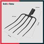 KOTARBAU® Forke Fourche à foin à 5 dents Fourche de jardin Fourche à fumier Fourche de jardin Fourche à fumier Fourche pour jard