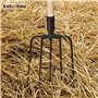KOTARBAU® Forke Fourche à foin à 5 dents Fourche de jardin Fourche à fumier Fourche de jardin Fourche à fumier Fourche pour jard