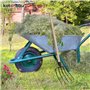 KOTARBAU® Forke Fourche à foin à 5 dents Fourche de jardin Fourche à fumier Fourche de jardin Fourche à fumier Fourche pour jard