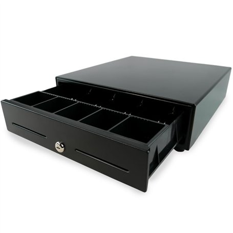 Tiroir-caisse HDWR HD-KER35 – Verrouillable, 4 Compartiments Billets + 8 Pour Pièces, Dimensions 35x40,5x9 Cm